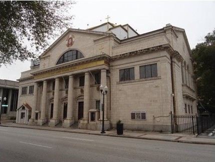 Saint George Antiochian Orthodox Church building on North Rosalind Avenue, downtown Orlando